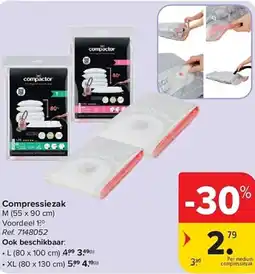 Carrefour Compressiezak M aanbieding