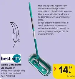 Carrefour best of TV Genio ultraplatte vloerwisser aanbieding
