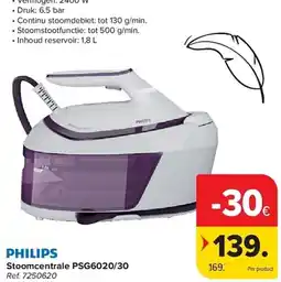 Carrefour Philips Stoomcentrale PSG6020/30 aanbieding