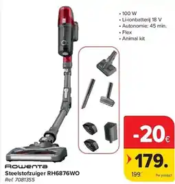 Carrefour Rowenta Steelstofzuiger RH6876WO aanbieding
