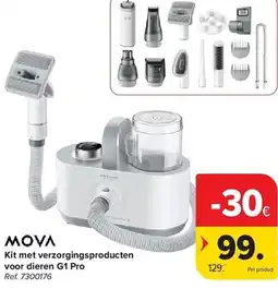 Carrefour Mova Kit met verzorgingsproducten voor dieren G1 Pro aanbieding