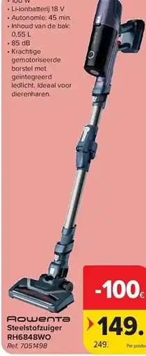 Carrefour Rowenta Steelstofzuiger RH6848WO aanbieding