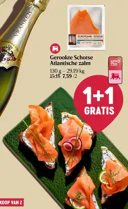 Delhaize Gerookte Schotse Atlantische zalm aanbieding