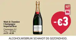 Delhaize Moët & Chandon Champagne Impérial Brut aanbieding