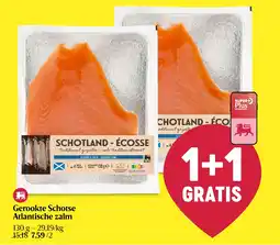 Delhaize Gerookte Schotse Atlantische zalm aanbieding