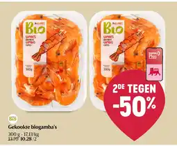 Delhaize Gekookte biogamba’s aanbieding