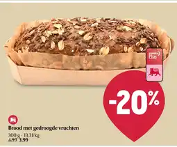 Delhaize Brood met gedroogde vruchten aanbieding