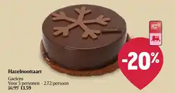 Delhaize Hazelnoottaart aanbieding