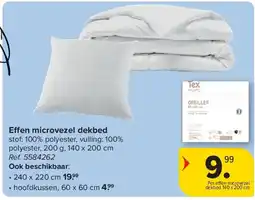 Carrefour E en microvezel dekbed aanbieding