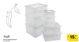 Carrefour Set van 8 plastic dozen aanbieding