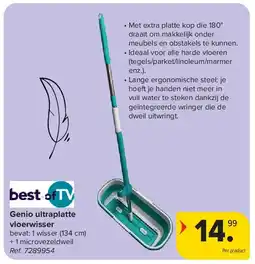 Carrefour Genio ultraplatte vloerwisser aanbieding