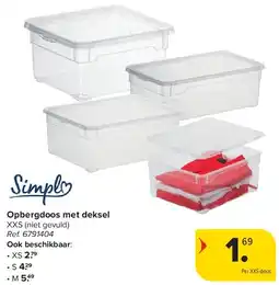 Carrefour Opbergdoos met deksel aanbieding