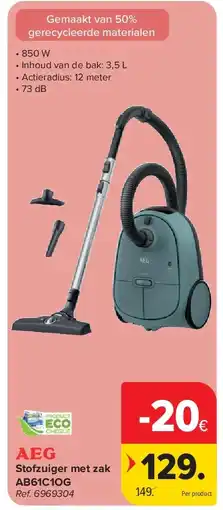 Carrefour Stofzuiger met zak AB61C1OG aanbieding