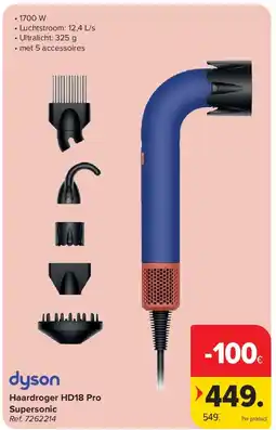 Carrefour Haardroger HD18 Pro Supersonic aanbieding