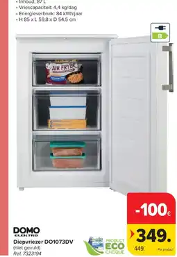 Carrefour Diepvriezer DO1073DV aanbieding