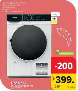 Carrefour Droogkast DFB588HWB aanbieding