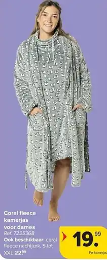 Carrefour Coral fleece kamerjas aanbieding