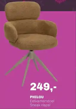 Trendhopper Philou Eetkamerstoel Sneak Hazel aanbieding