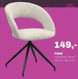 Trendhopper Yuna Eetkamerstoel Movie Natural aanbieding
