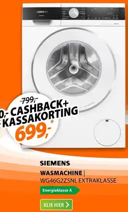 Expert Siemens wasmachine WG46G2ZSNL Extraklasse aanbieding