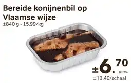 Bon Ap Bereide konijnenbil op Vlaamse wijze aanbieding