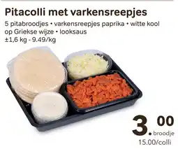 Bon Ap Pitacolli met varkensreepjes aanbieding