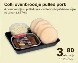 Bon Ap Colli ovenbroodje pulled pork aanbieding
