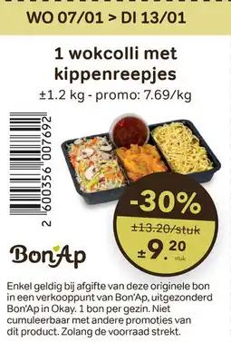 Bon Ap 1 wokcolli met kippenreepjes aanbieding
