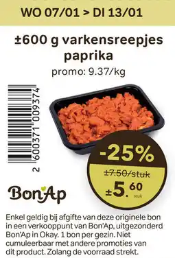 Bon Ap Varkensreepjes Paprika aanbieding