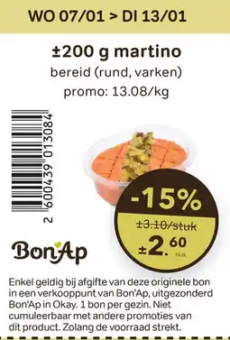 Bon Ap Martino aanbieding