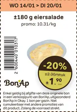 Bon Ap Eiersalade aanbieding