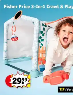 Kruidvat Fisher Price 3-In-1 Crawl & Play Activity Gym aanbieding