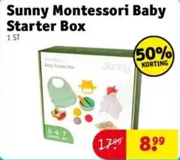Kruidvat Sunny Montessori Baby Starter Box aanbieding