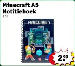 Kruidvat Minecraft A5 Notitieboek aanbieding