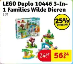 Kruidvat Lego Duplo 10446 3-In-1 Families Wilde Dieren aanbieding