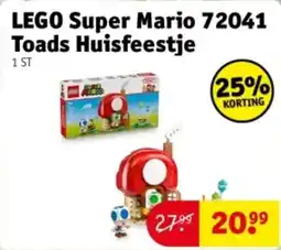 Kruidvat Lego Super Mario 72041 Toads Huisfeestje aanbieding