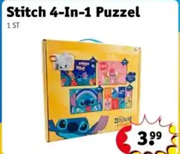 Kruidvat Stitch 4-In-1 Puzzel aanbieding