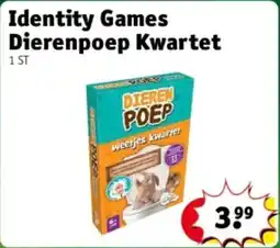 Kruidvat Identity Games Dierenpoep Kwartet aanbieding