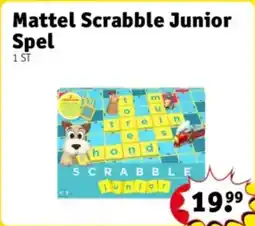 Kruidvat Mattel Scrabble Junior Spel aanbieding