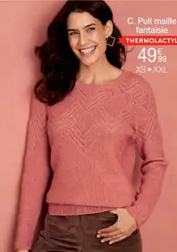 Damart Pull Maille Fantaisie Thermolactyl aanbieding