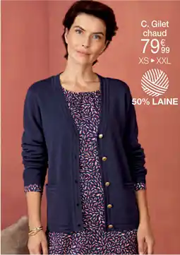 Damart Gilet Mélange Laine aanbieding