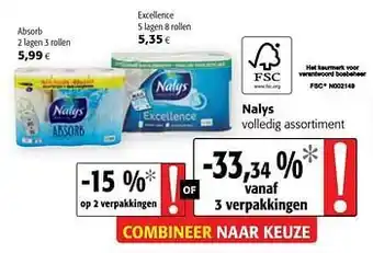Colruyt Nalys volledig assortiment aanbieding