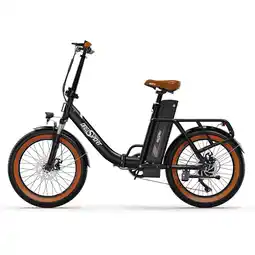 Decathlon ONESPORT OT16-2 Elektrische fiets - 20 wielen 250W 48V17Ah - Zwart en bruin aanbieding