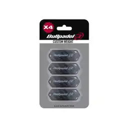 Decathlon BLISTER (4 PCS) PROTECTOR BULLPADEL CUSTOM WEIGHT BLACK aanbieding