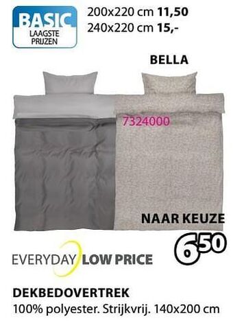 Jysk Dekbedovertrek bella aanbieding