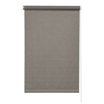 Leen Bakker Rolgordijn verduisterend - dessin warm grijs - 60x190 cm - Leen Bakker aanbieding
