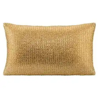 Leen Bakker Sierkussen Yasmin - goudkleur - 30x50 cm - Leen Bakker aanbieding
