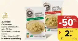 Carrefour Market Zuurkool Carrefour aanbieding