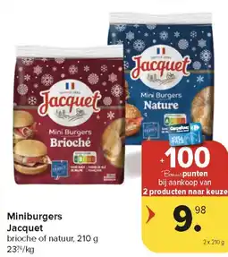 Carrefour Market Miniburgers Jacquet aanbieding