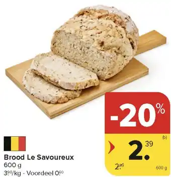 Carrefour Market Brood Le Savoureux aanbieding